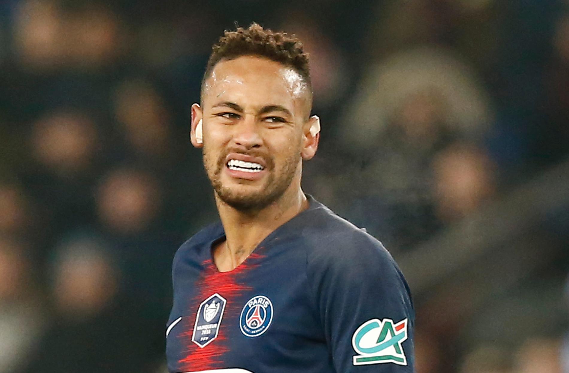 Neymar drabbades av ännu en allvarlig skada mot Strasbourg.