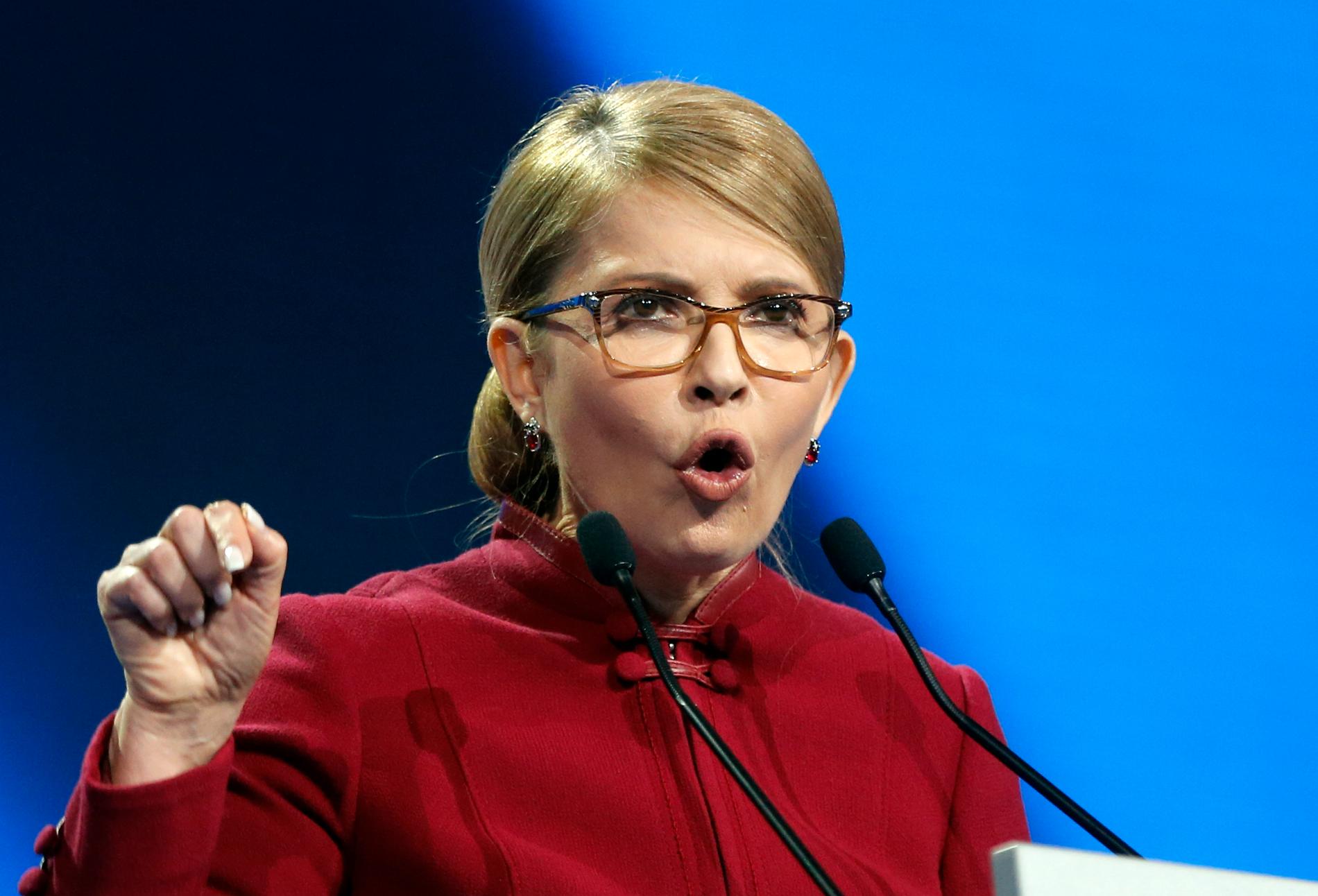 Det snarlika namnet är en kupp orkestrerad av presidenten för att förvirra väljarna, hävdar Julia Tymosjenko. Arkivbild.