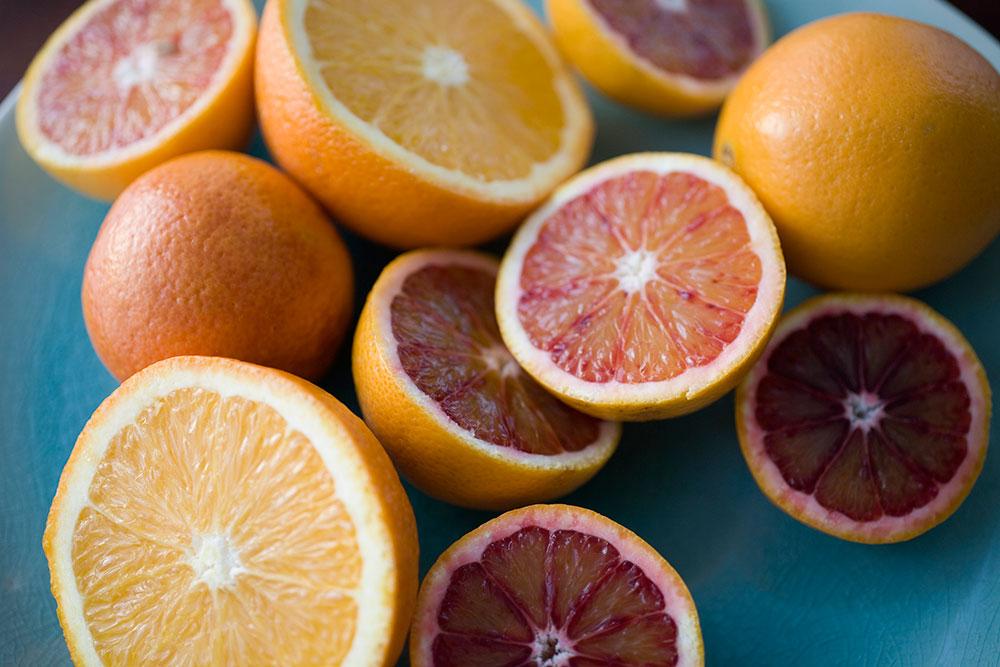 Citrusfrukter är rika på C-vitaminer.