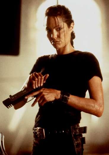 Angelina Jolie i "Lara Croft: Tombraider" från 2001