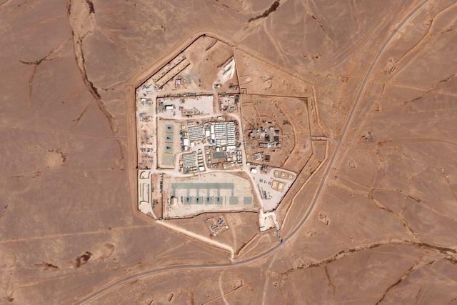 Satellitbild från den amerikanska militärbasen i Jordanien.