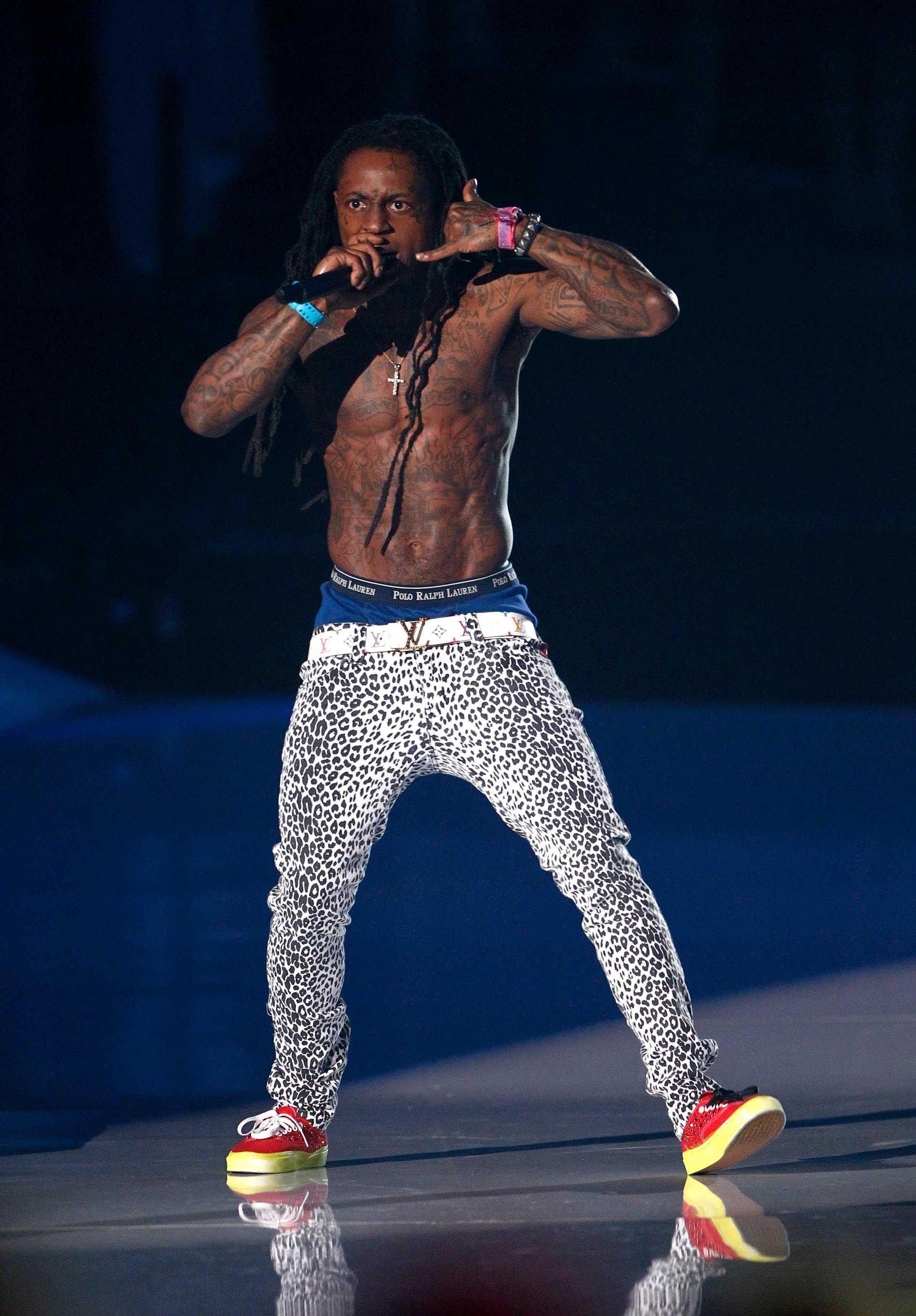 Lil' Waynes leggings väckte uppmärksamhet på VMA-galan.