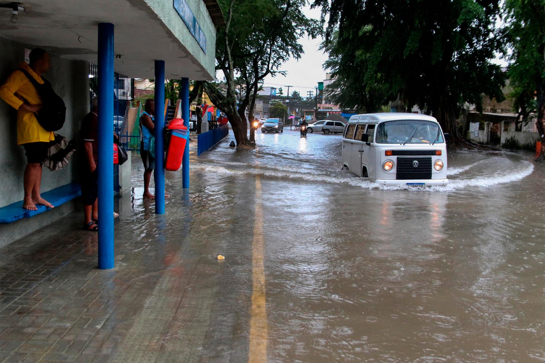 Staden Recife har drabbats hårt av ovädret. 