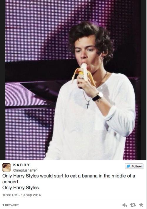 Harry Styles ÄLSKAR verkligen sina bananer
