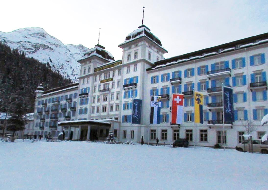 Hotell Kempinski i St Moritz.