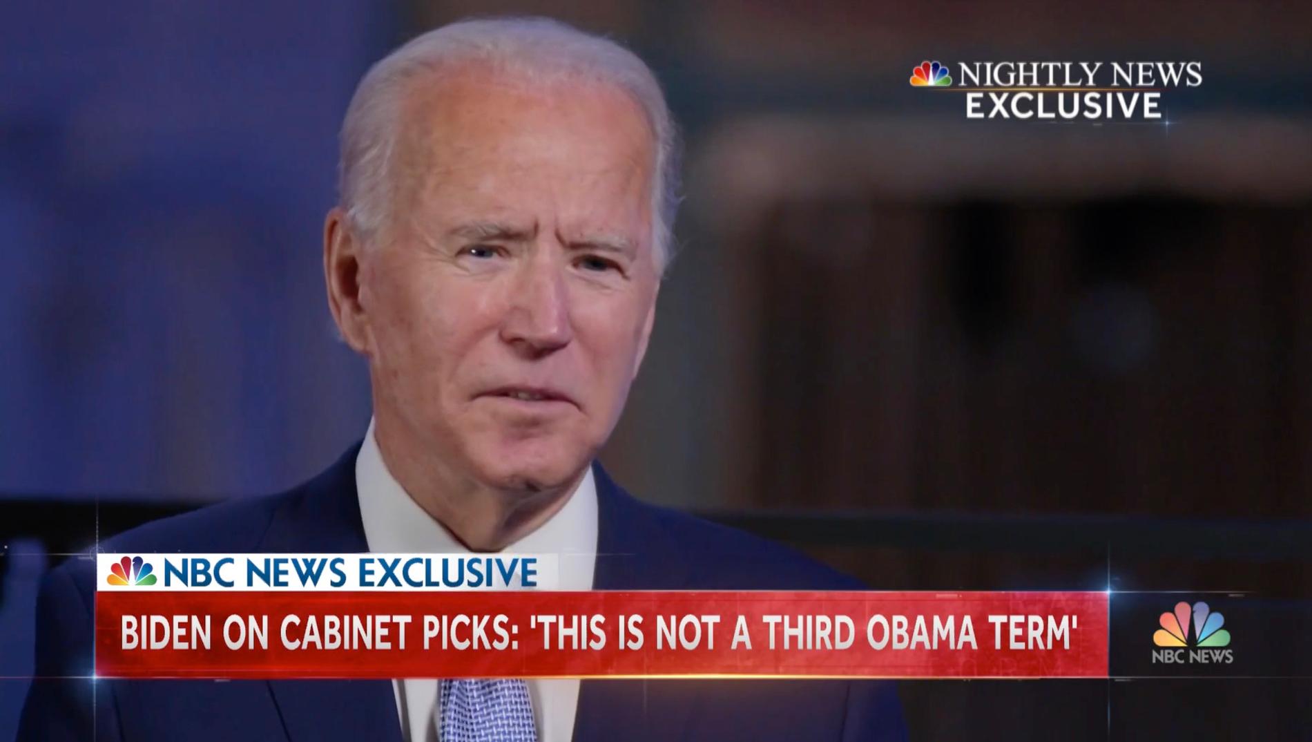 Joe Biden i första intervjun efter valet: ”America is a back!”