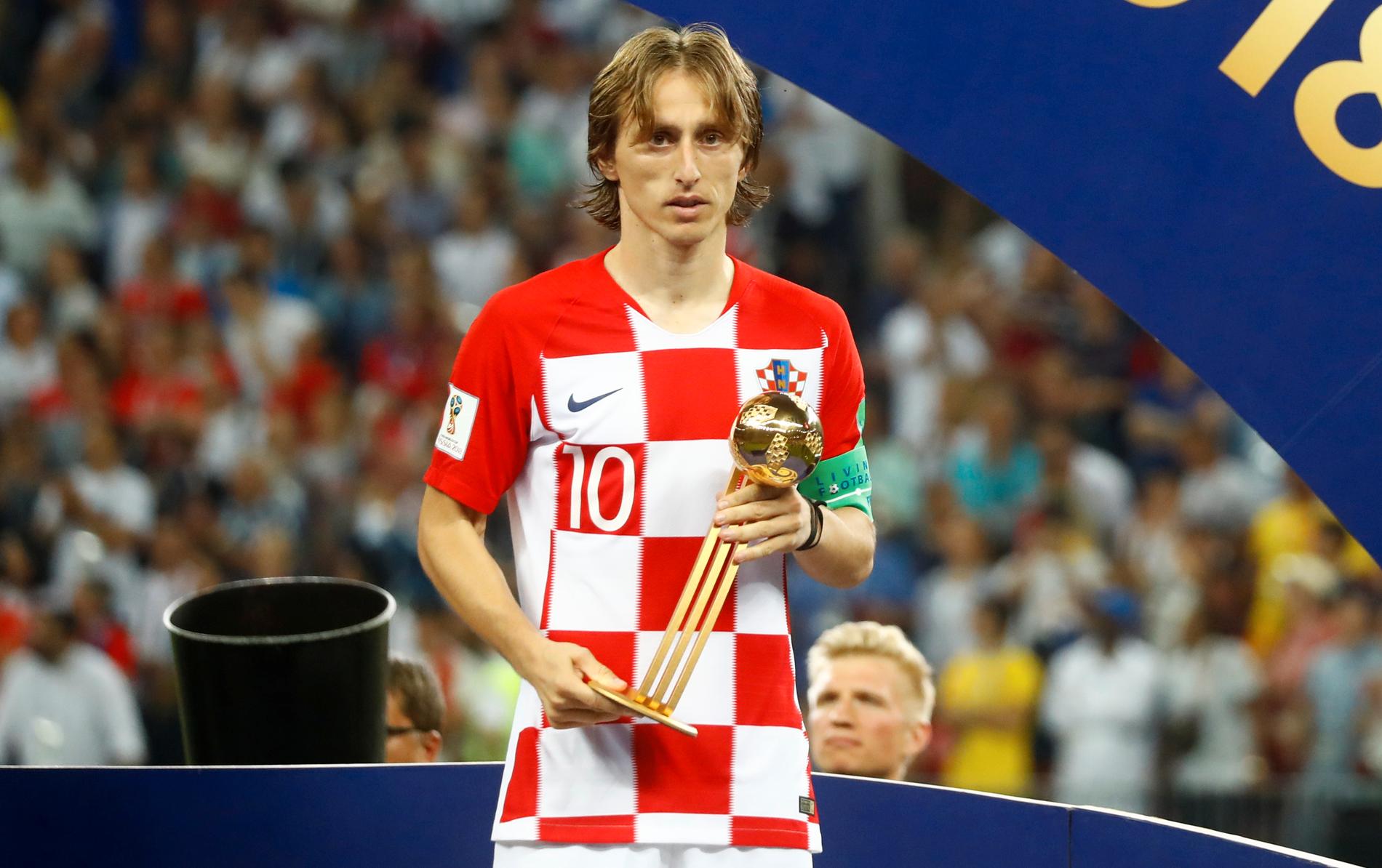 Luka Modric är utsedd till hela VM:s bästa spelare.
