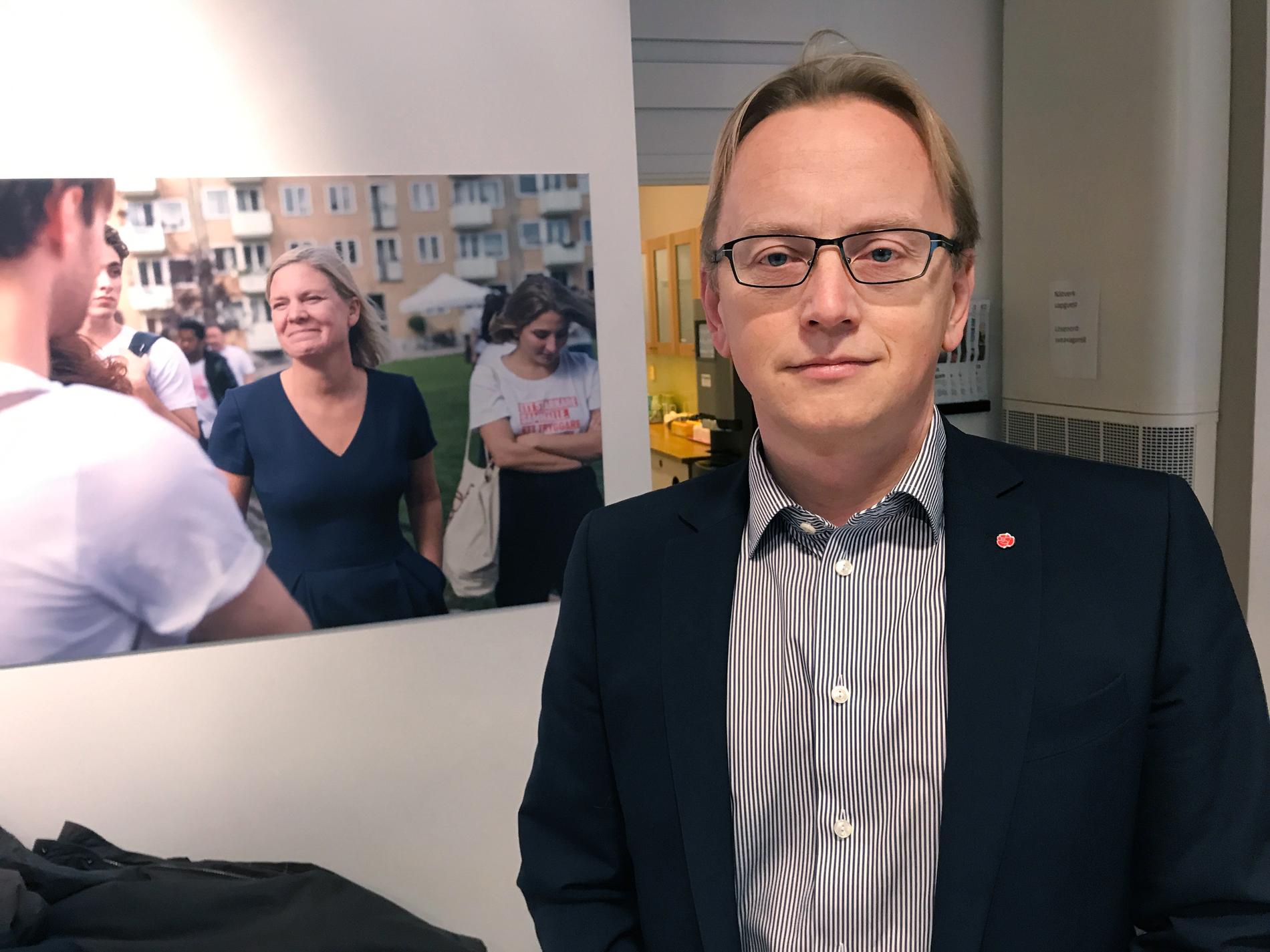 Fredrik Olovsson, Socialdemokraternas ekonomisk-politiska talesperson i riksdagen. Arkivbild.