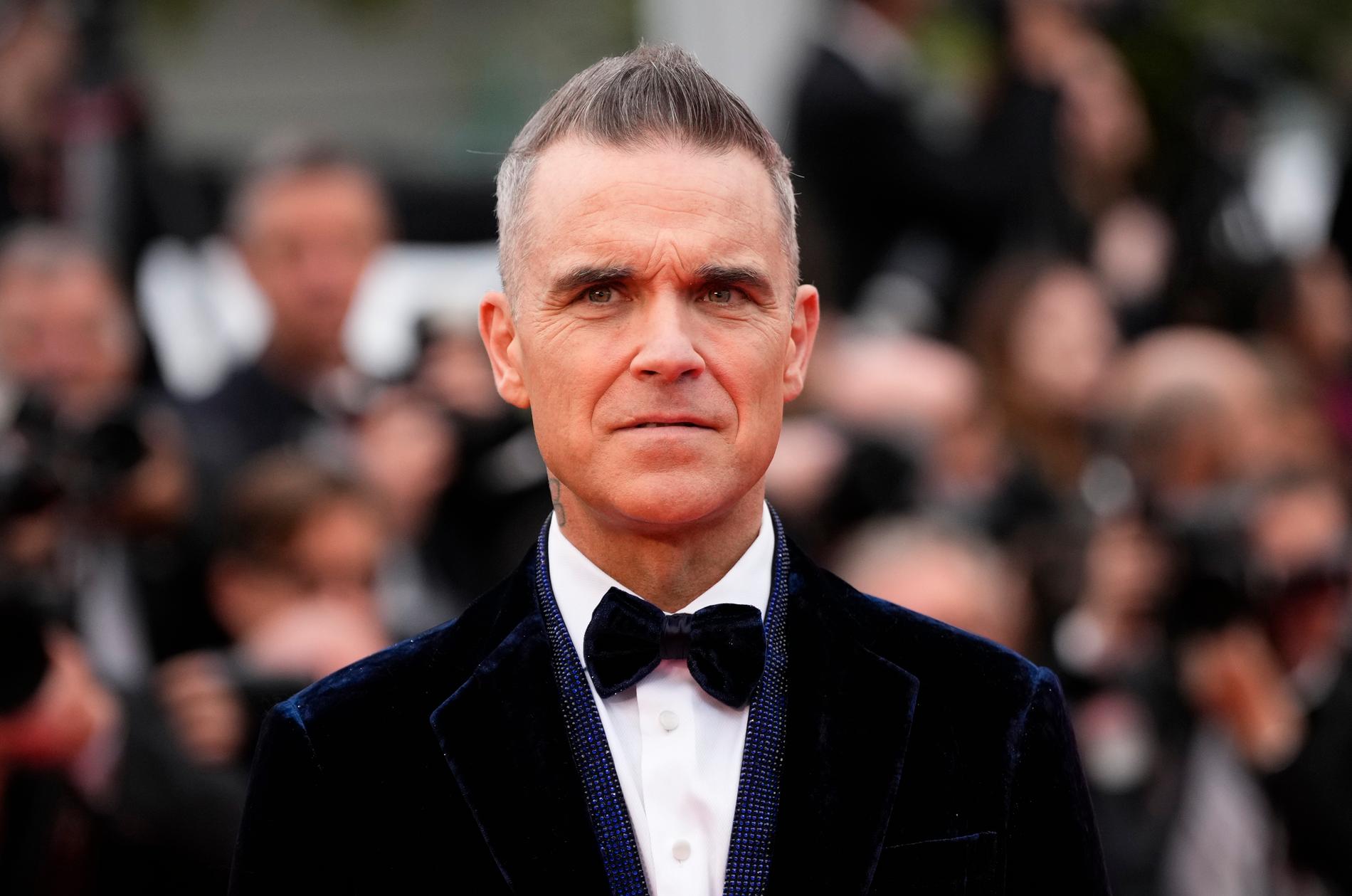 Robbie Williams på filmfestivalen i Cannes tidigare i år.