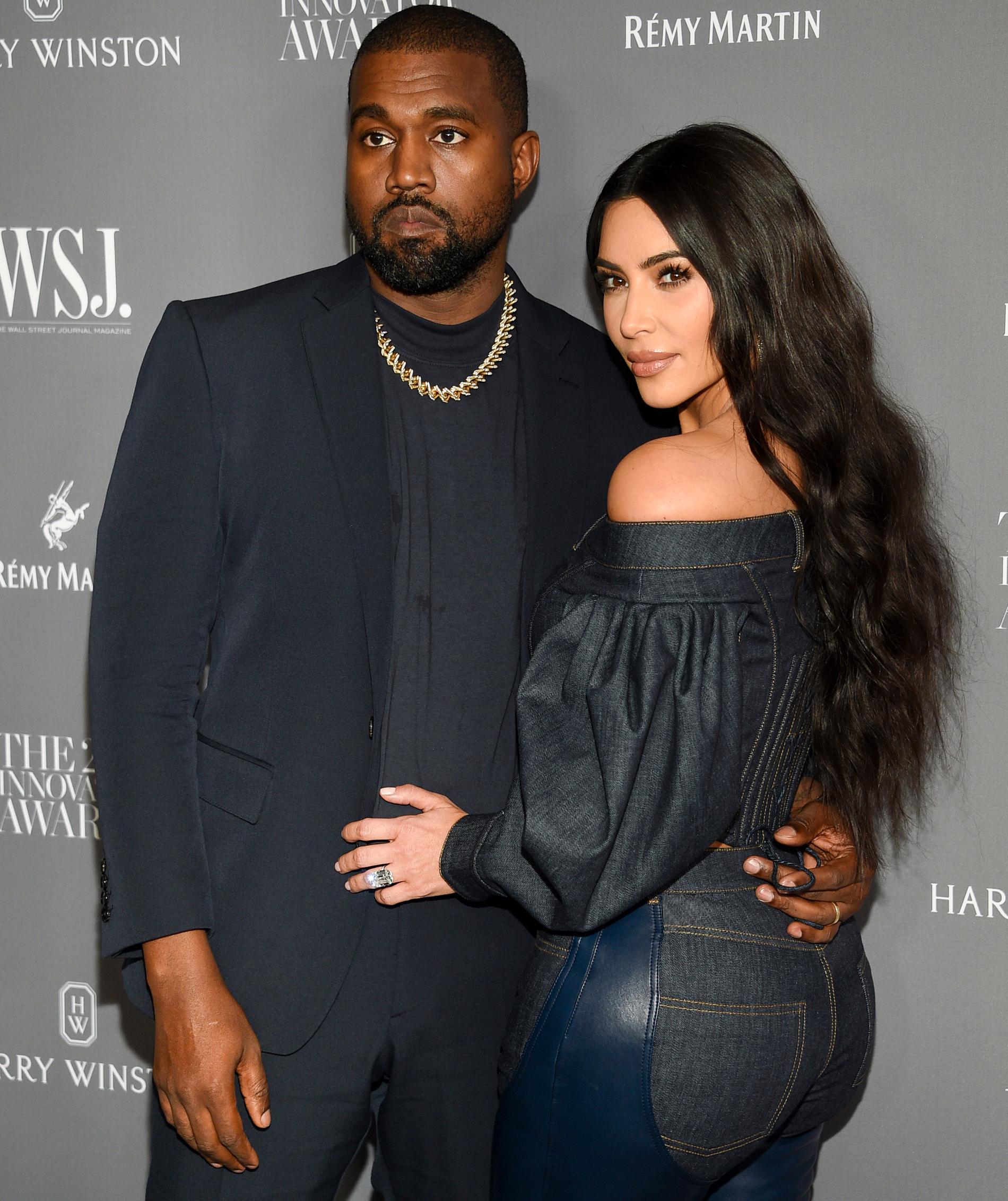 Kanye West och Kim Kardashian West.