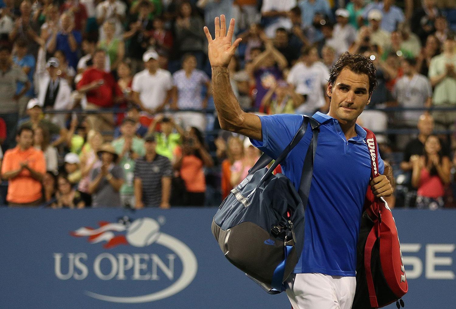 Federer föll i fjärde omgången och är utslagen ur US Open.