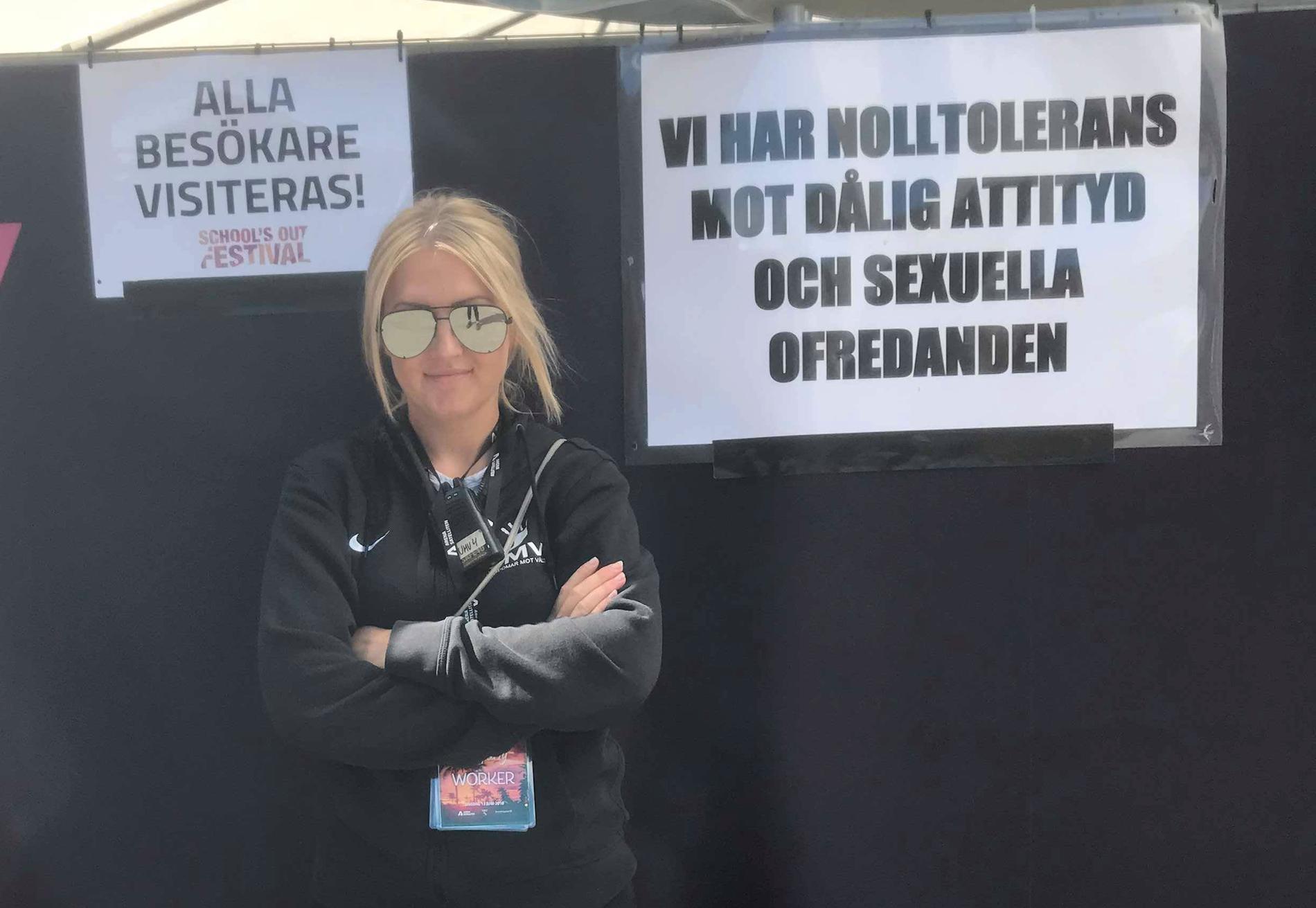 Stella Eriksson, i jobb för Ungdomar mot våld