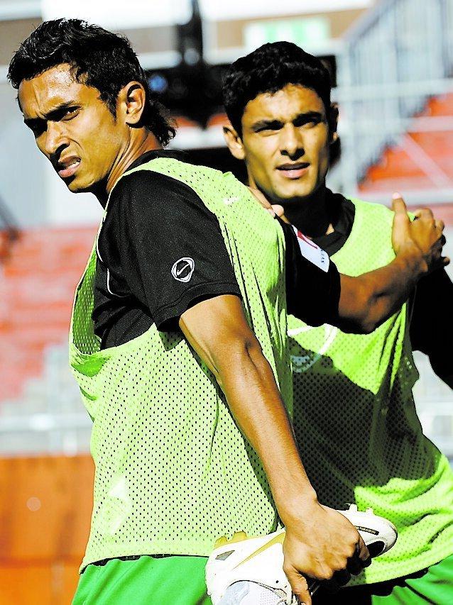 MÅLFARLIGA I en månad har de brasilianska provspelarna Rafael och Claudio da Silva tränat med Hammarby. I gårdagens träningsmatch blev det både flera målchanser och mål.