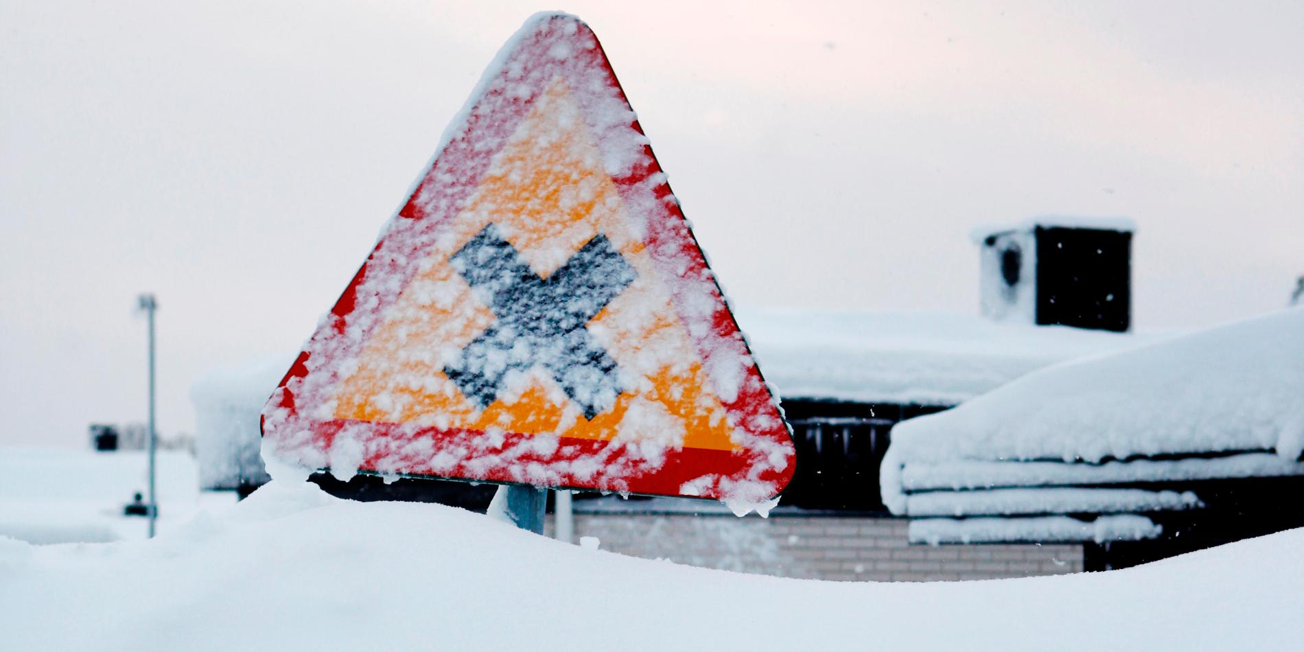 Mycket snö och stormvindar väntas på lördag i hela Västebotten och Norrbotten. Arkivbild.