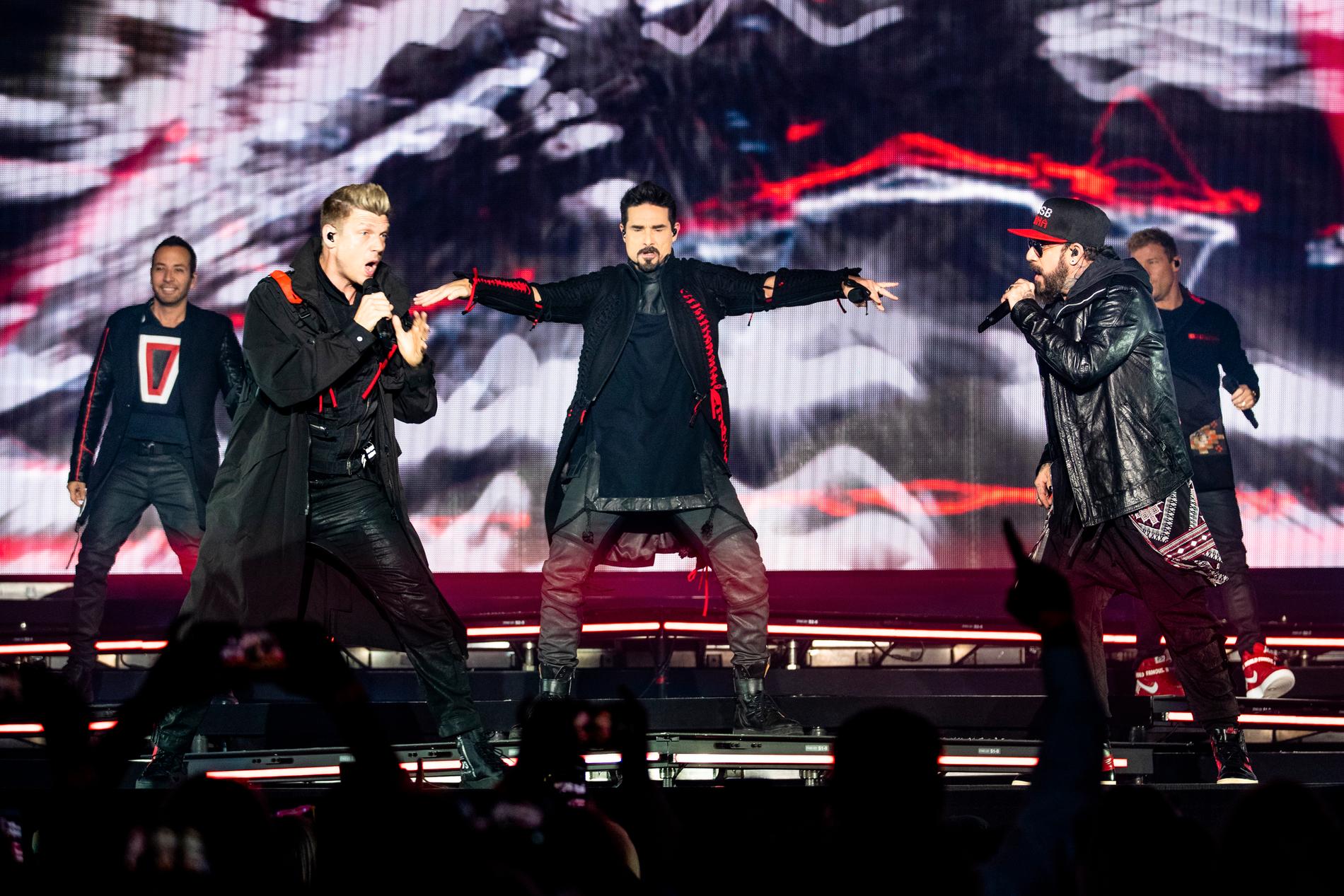 Backstreet Boys på Scandinavium i Göteborg 2019. ”Dansstegen har stelnat och rösterna har åldrats”, skrev Aftonbladets Natasha Azarmi i sin recension. 