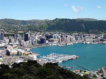 Huvudstaden Wellington ligger vackert på kullar.
