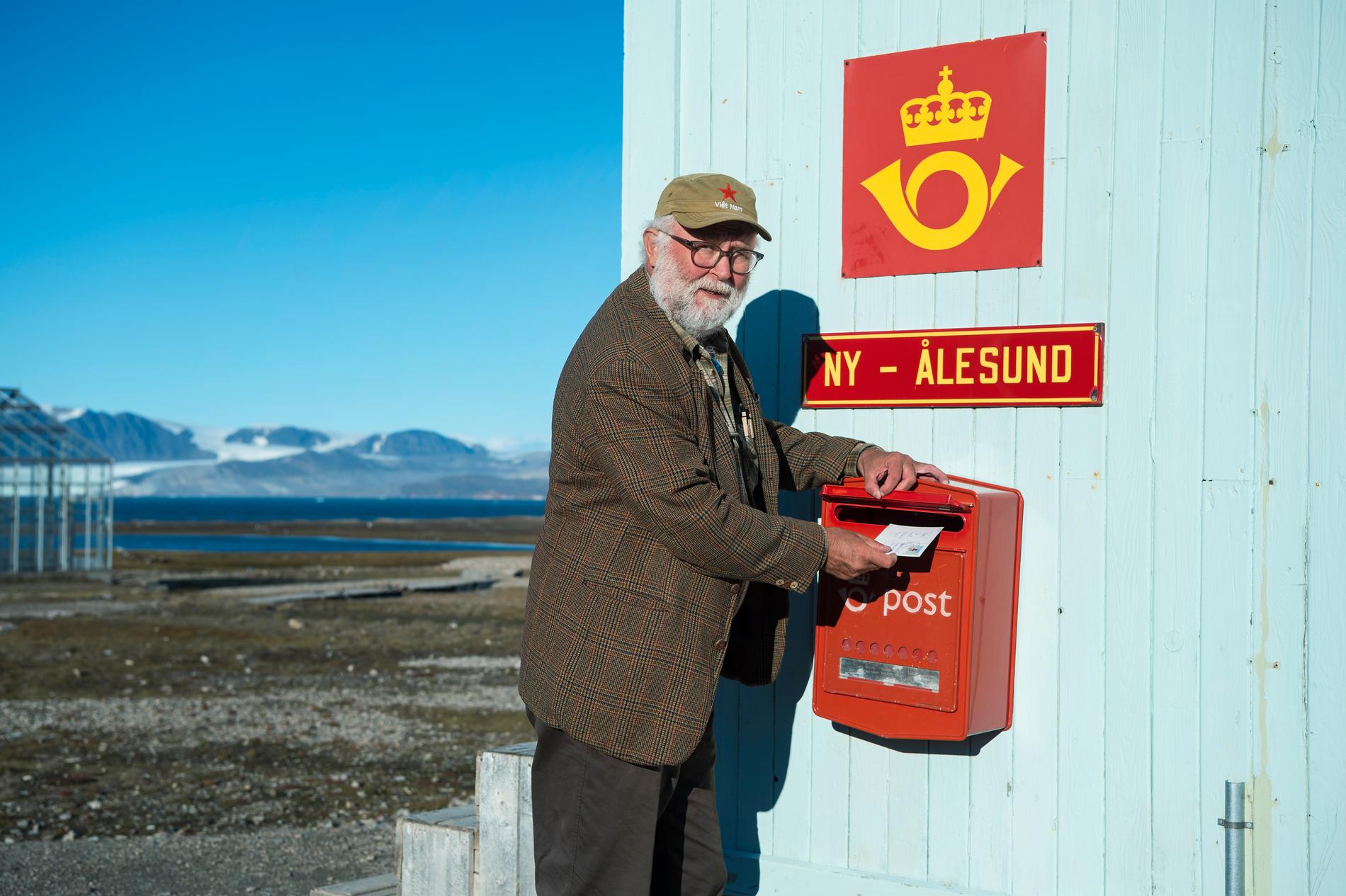 Berest som få. 2016 besökte Svante världens nordligaste postkontor i Ny-Ålesund på Svalbard. 