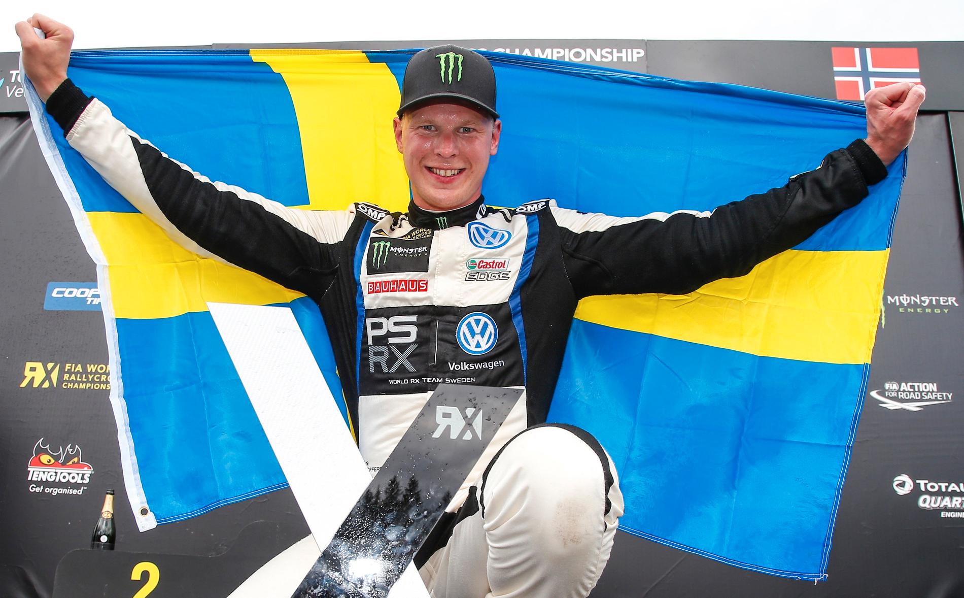 Johan Kristoffersson leder rallycrossen i Höljes