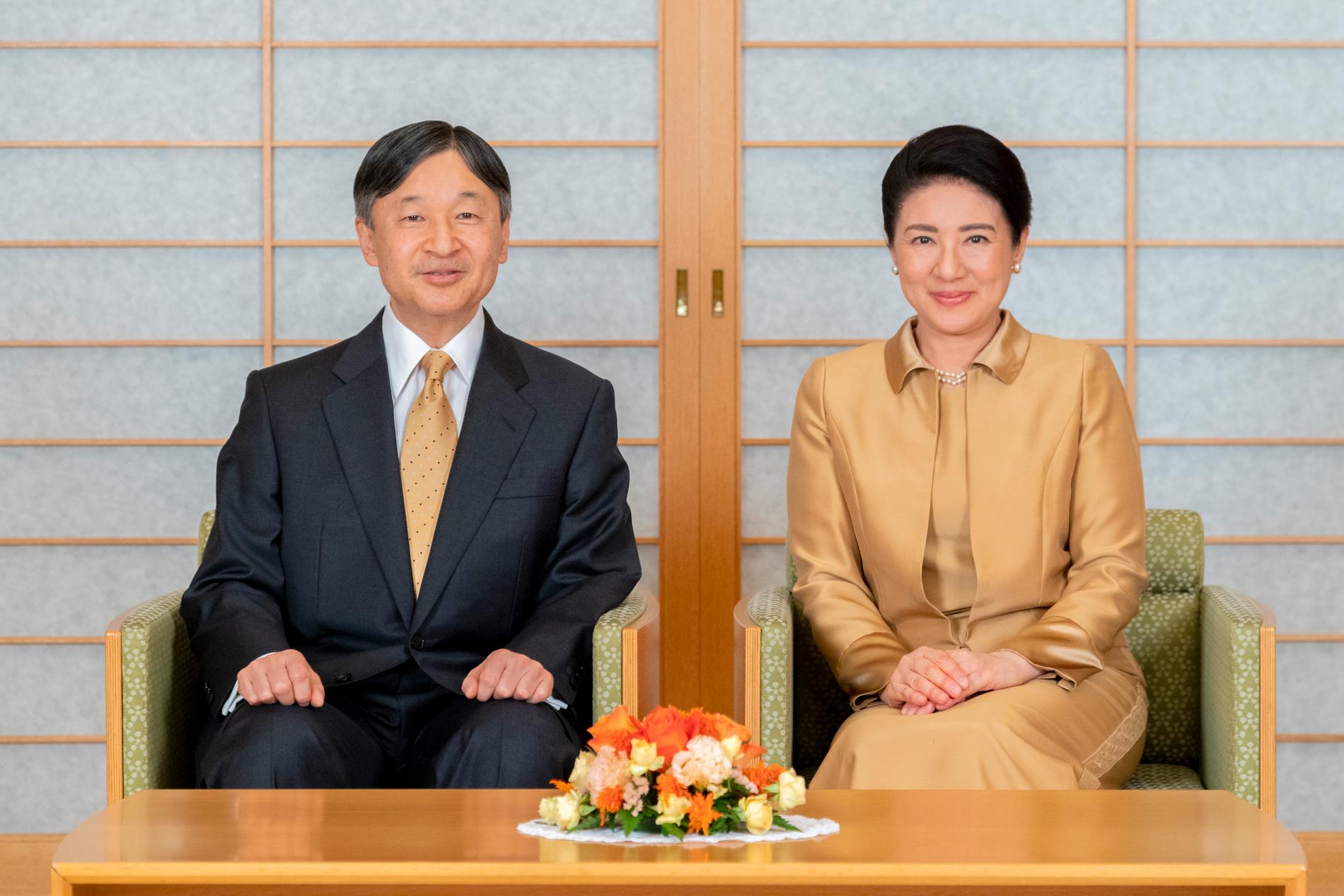 Japans kejsar Naruhito och kejsarinnan Masako.