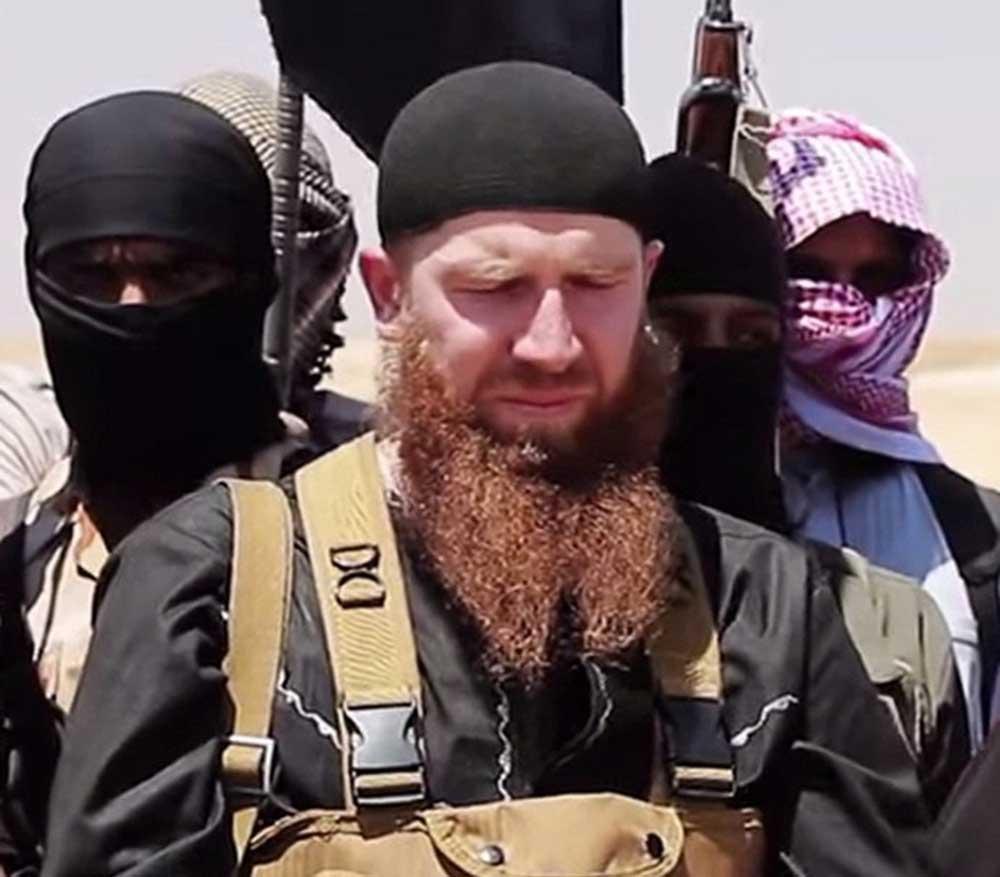IS-ledaren Abu Omar al-Shishani, översatt ”Omar Tjetjenen”.
