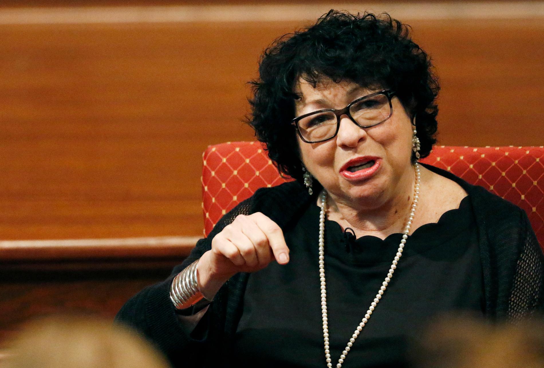 Den liberala domaren Sonia Sotomayor är kritisk till Högsta domstolens beslut. Arkivbild.