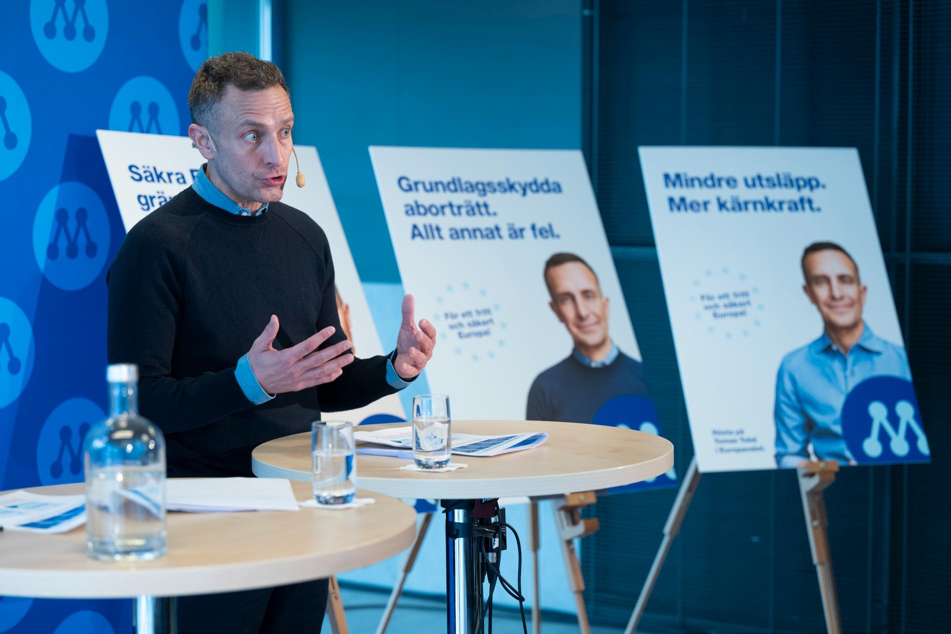 EU-parlamentariker Tomas Tobé under Moderaternas Sverigemöte på Stockholm Waterfront.