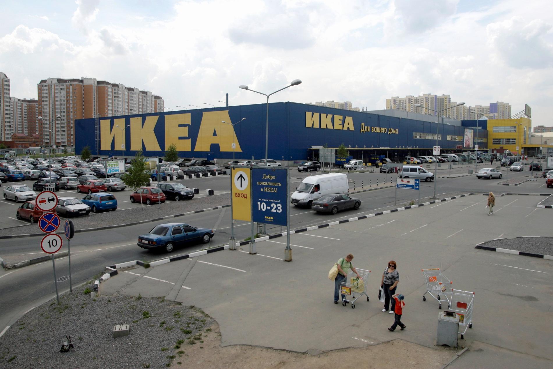 Ikeas varuhus i Moskva.