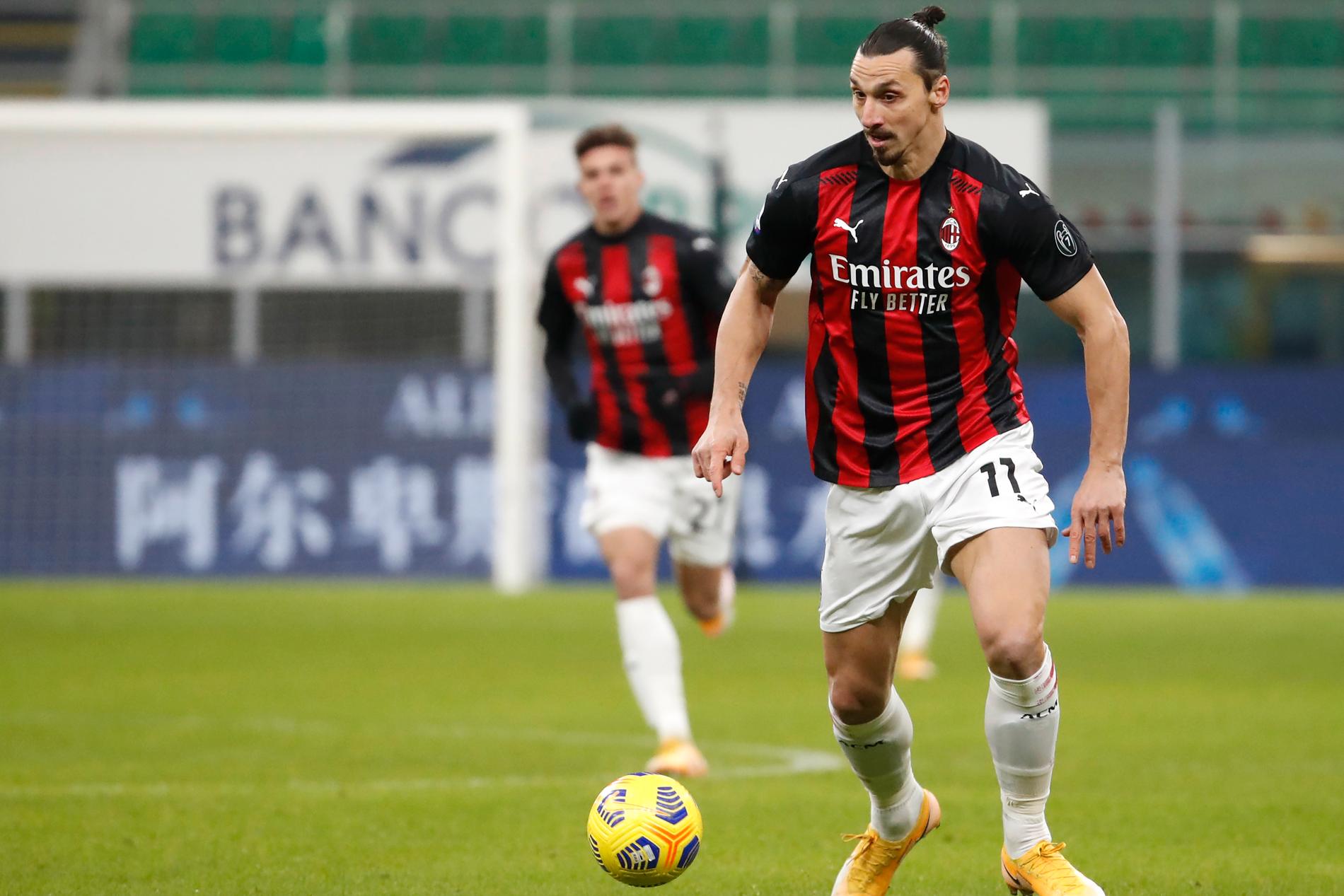 Zlatan Ibrahimovic gjorde comeback för sitt Milan i helgen. 