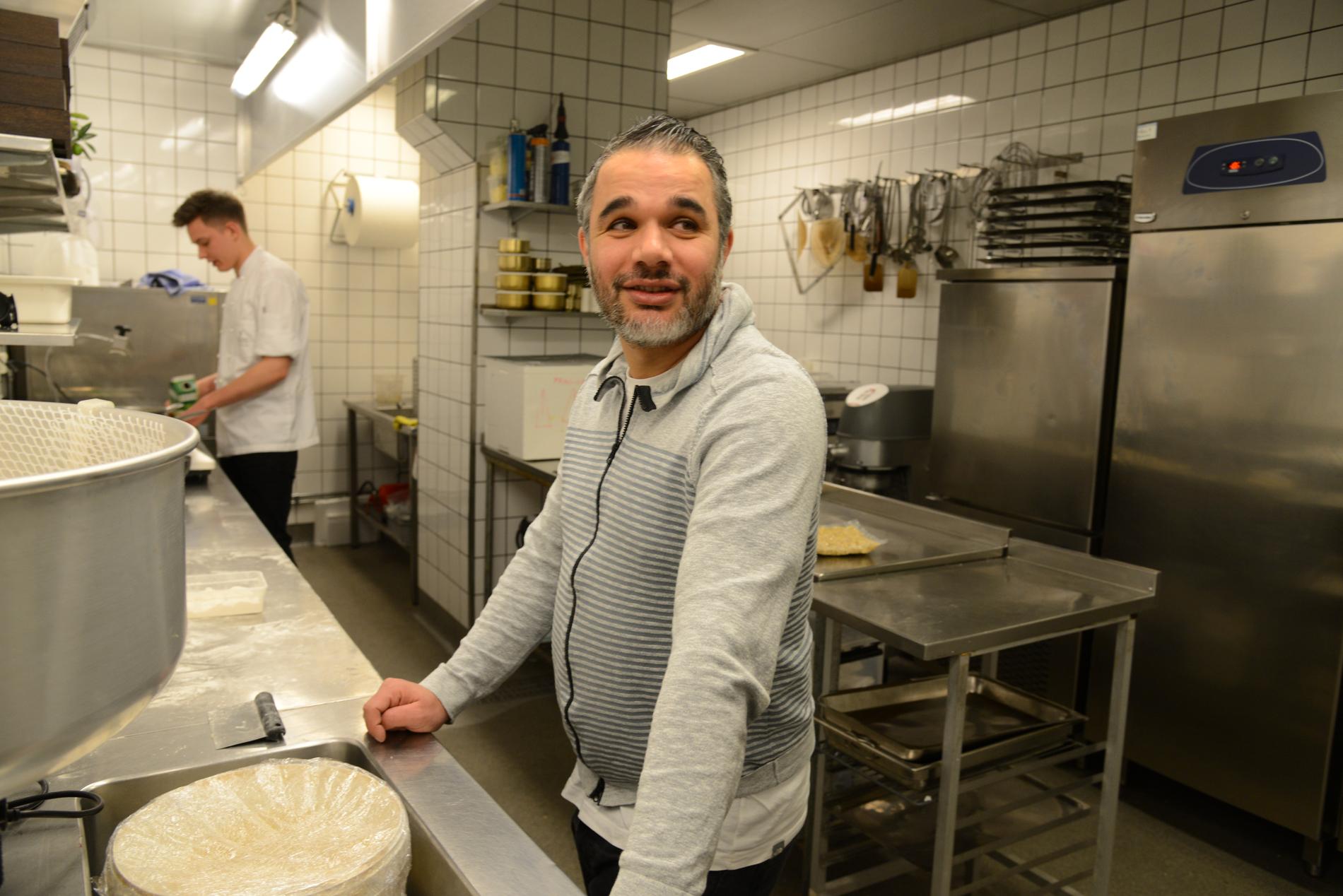 Köksmästare Karim Khouani på restaurang Sture i Malmö hoppas på en andra Michelinstjärna.