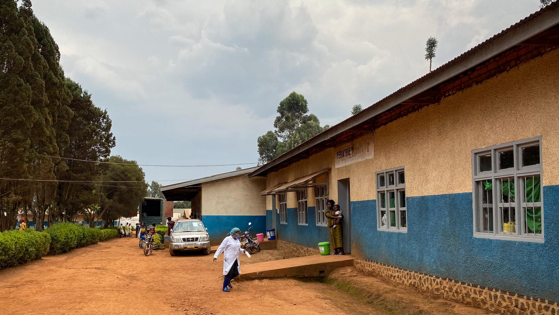 Matandasjukhuset i Butembo i Kongo-Kinshasa, där en ebolasjuk patient nyligen dog.