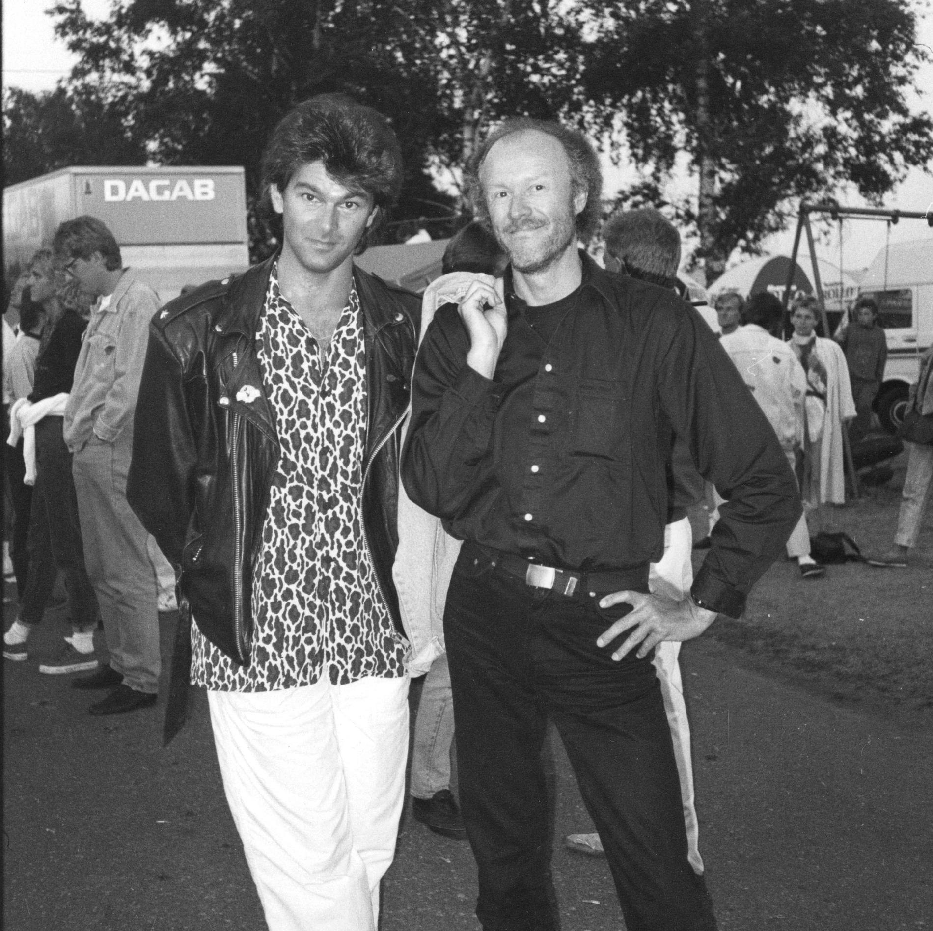 Niklas Strömstedt och Björn Wallde i Halmstad på 80-talet.
