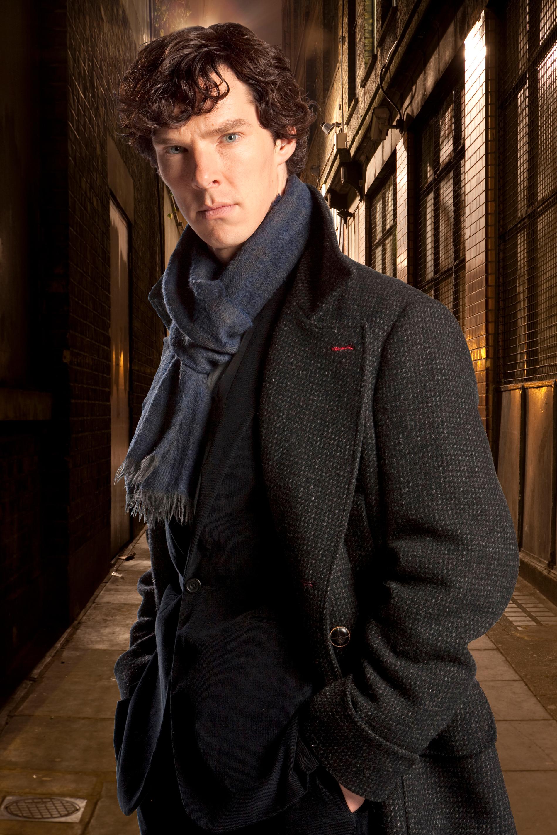 Benedict Cumberbatch i BBC:s serie "Sherlock".