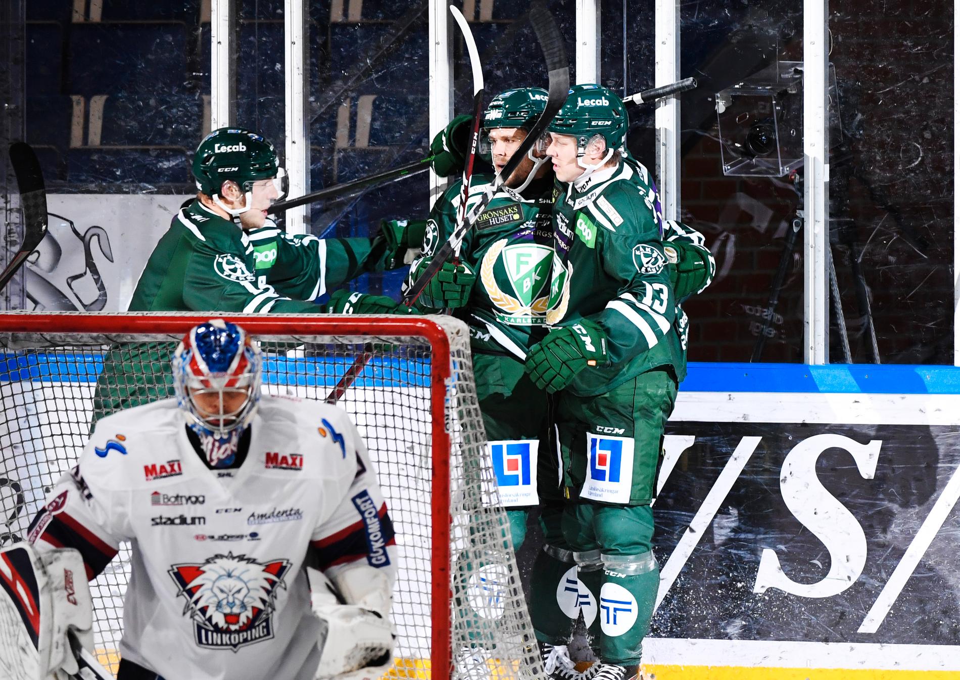 Färjestad tog säsongens första trepoängare hemma mot Linköping.