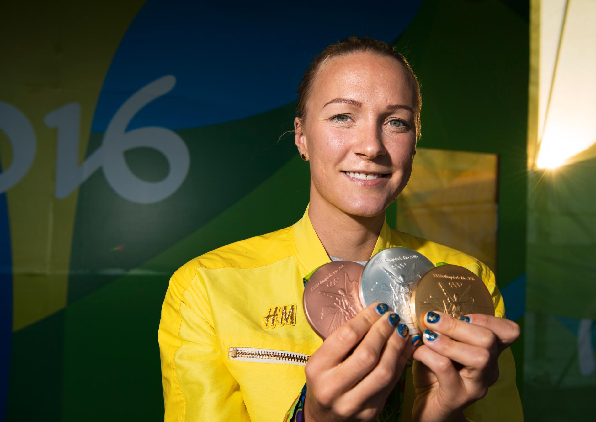 Sarah Sjöströms medaljskörd vid förra OS. Fler nu?