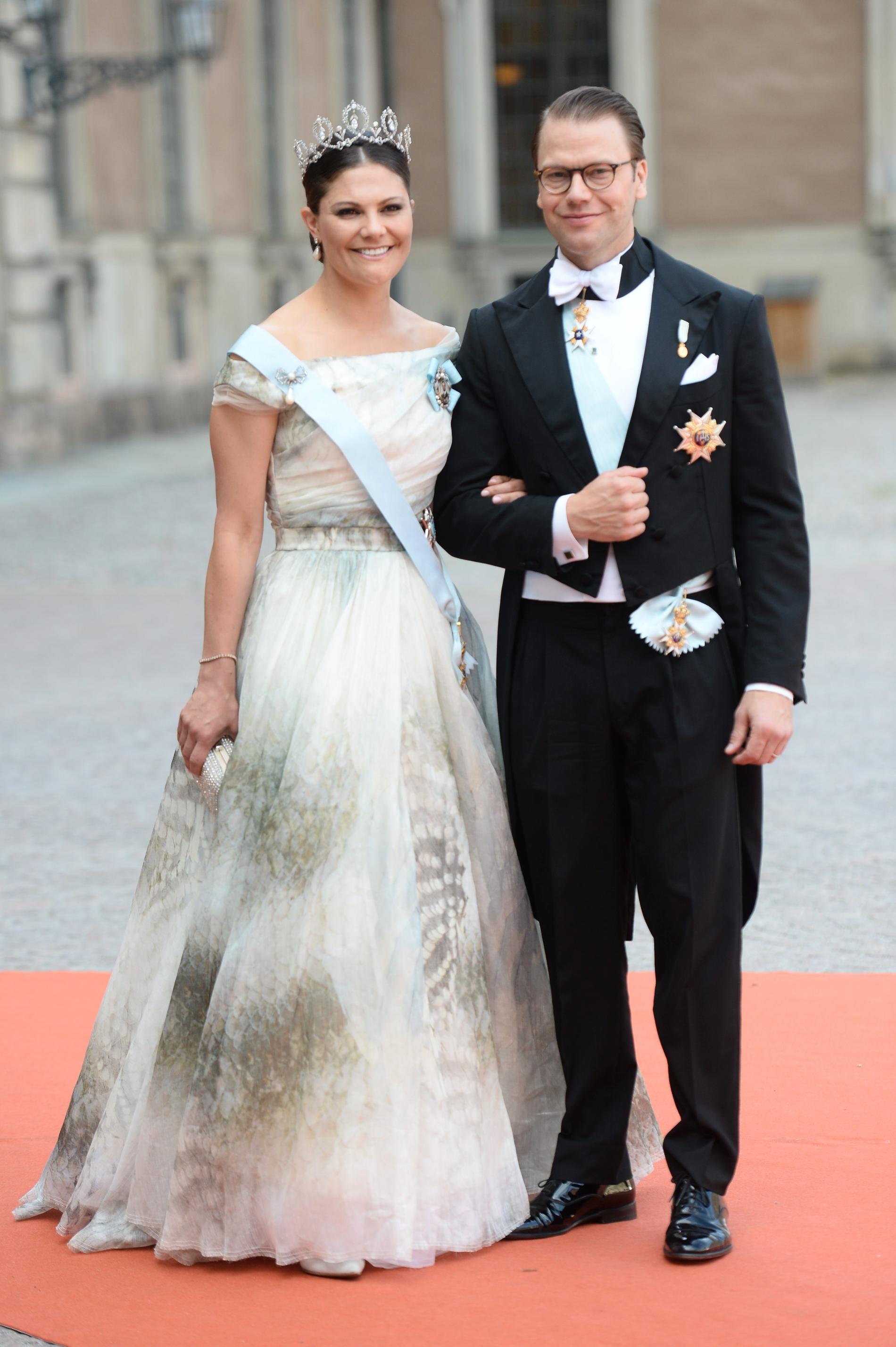 Kronprinsessan Victoria med prins Daniel.