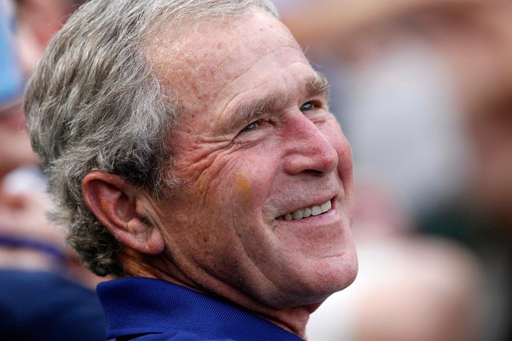 George W Bush var USA:s president under invasionen av Irak. Han var president under två mandatperioder, 2001 till 2009.