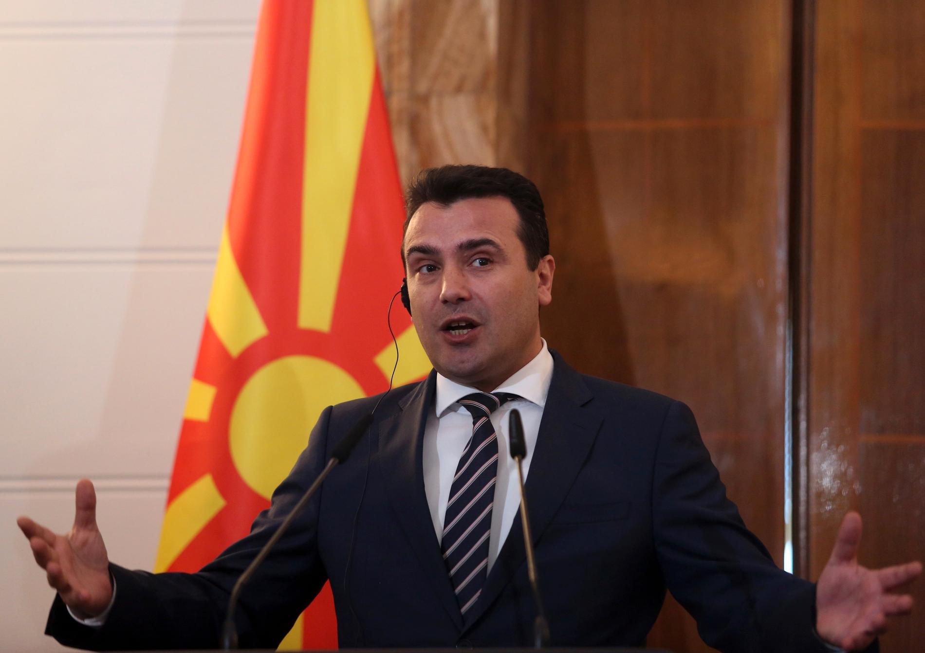 Nordmakedoniens premiärminister Zoran Zaev. Arkivbild.