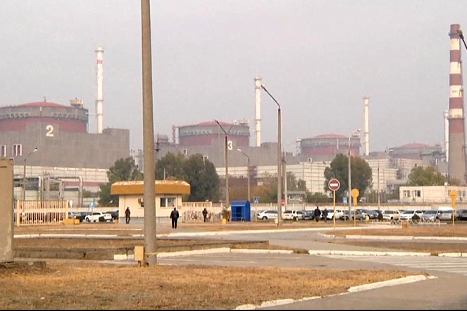 Kärnkraftverket Zaporizhzhia i södra Ukraina är Europas största. Arkivbild.