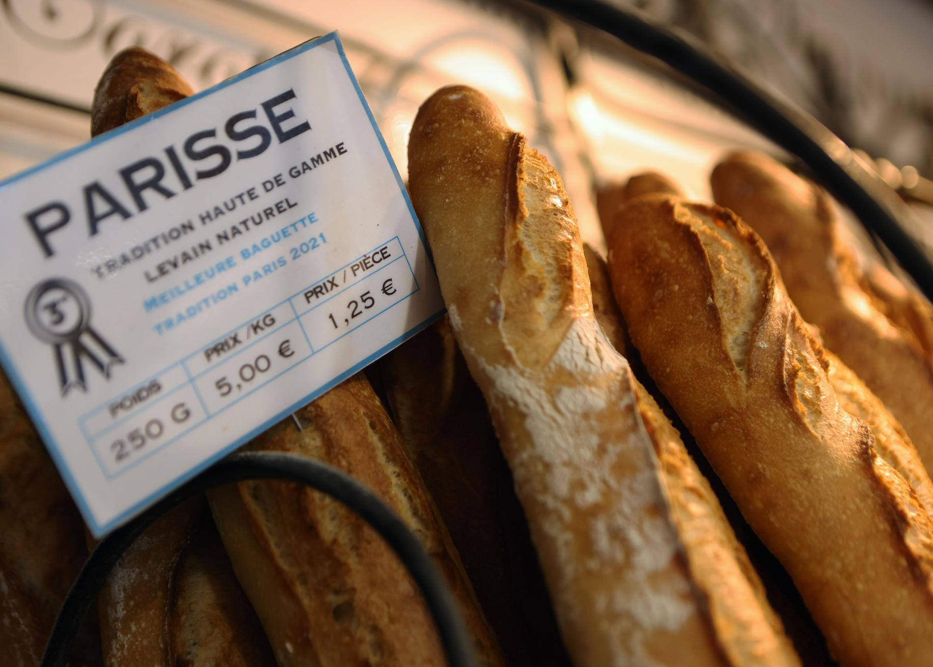Baguettepriset är inte längre reglerat i fransk lag.