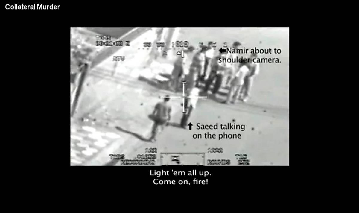 Videofilmen från 2007 som Bradley Manning läckte och därmed avslöjade hur en attackhelikopter skjuter ihjäl ett tv-team från nyhetsbyrån Reuters.