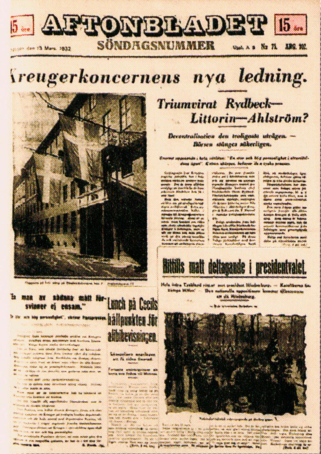 1932: KREUGERKRASCHEN