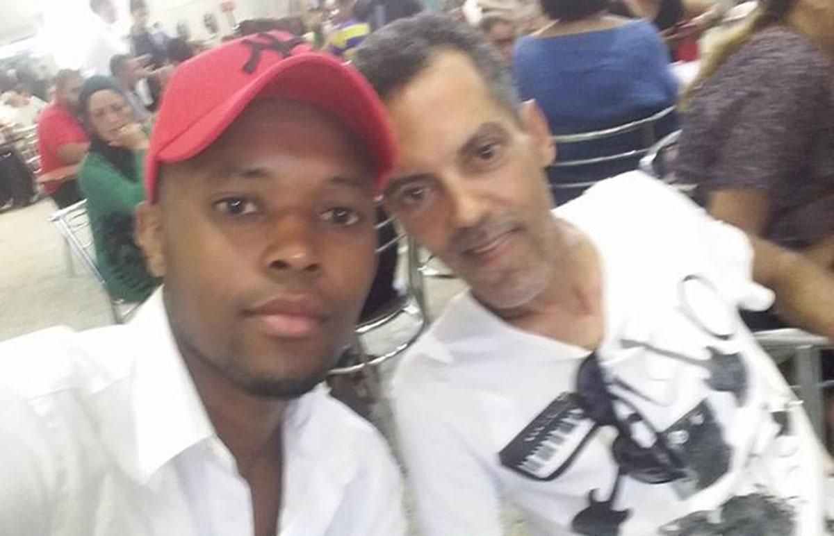 Alieu Darbo och Ghassen Makhlouf på på Tunis–Carthage internationella flygplats den 31 augusti.