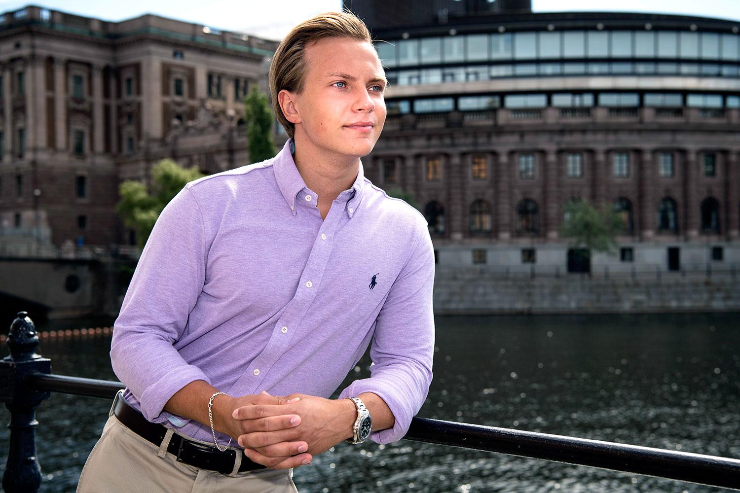 Tobias Andersson, 22, ordförande för Sverigedemokraternas ungdomssektion Ungsvenskarna.