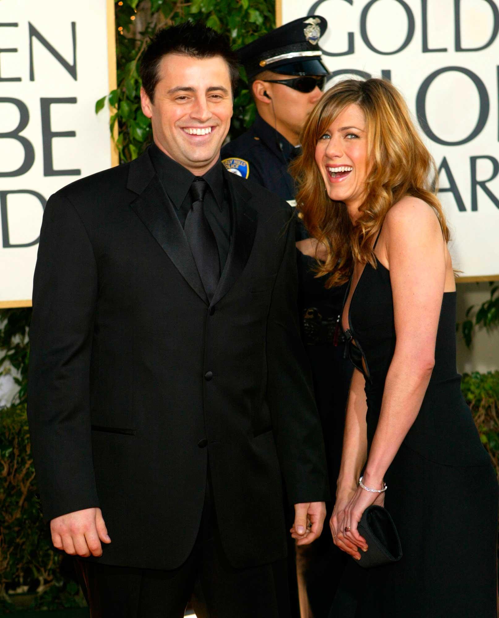 LeBlanc och Aniston på Golden globe awards 2004