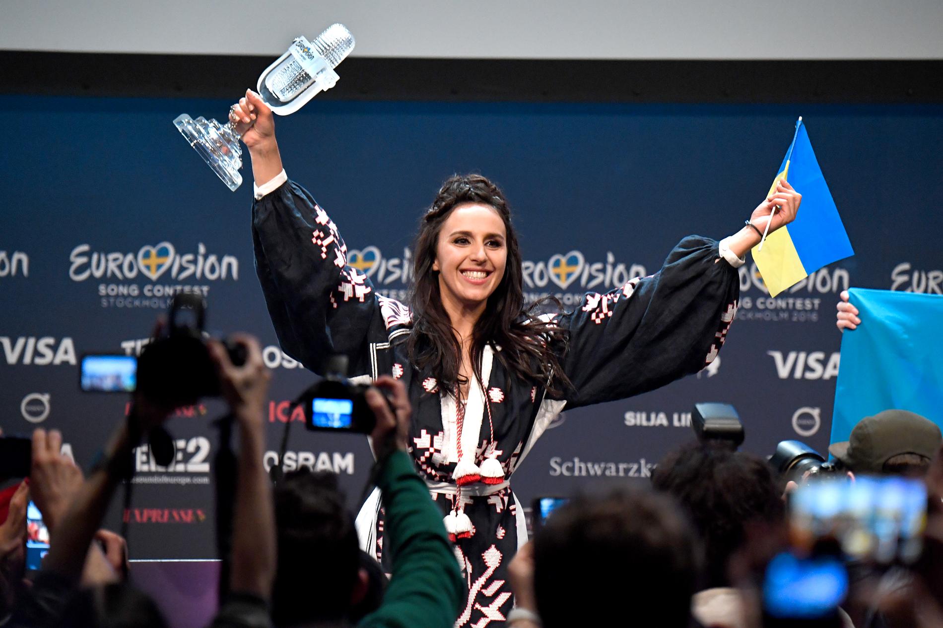 Förra årets vinnare Jamala.