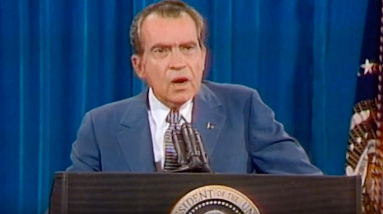 Richard Nixon i ”Watergate”.