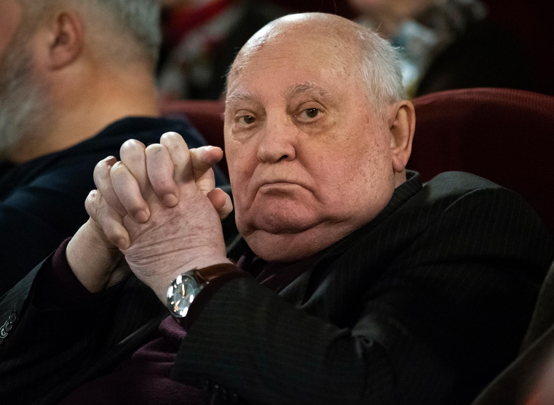 Sovjetunionens siste ledare Michail Gorbatjov fyller jämnt. Arkivbild.