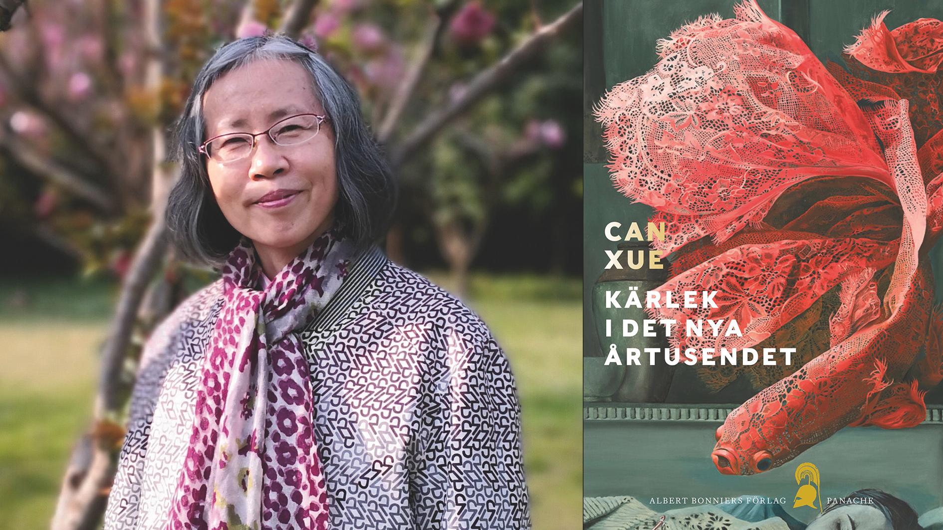 Can Xue (född 1953), kinesisk författare. 1987 kom hennes första novellsamling och året därpå hennes första roman ”Genombrottet”. ”Kärlek i det nya årtusendet” utkom på kinesiska 2013 och finns nu på svenska i översättning av Anna Gustafsson Chen.