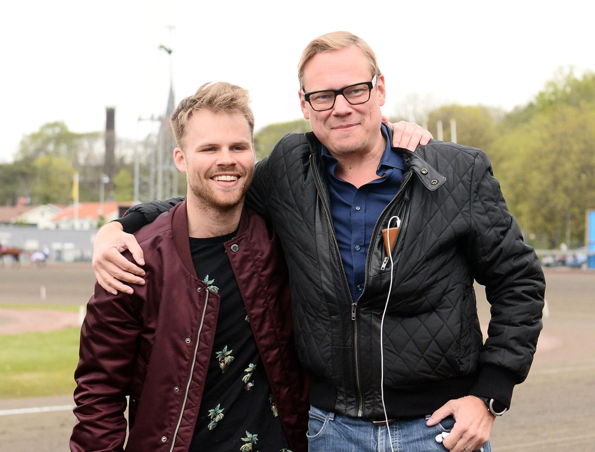 Anders Ström (till höger) tillsammans med Adrian Kolgjini.