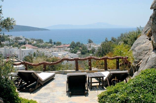 Utsikten från Aegean Gate i Bodrum är sannerligen inte budget.